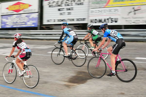 Andrew showing off the track 2