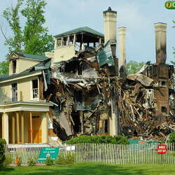 Thompson Park (Monmouth), pre-fire and day after fire photos (2006) - 05/06/2006