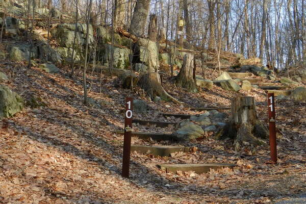 Walking paths to sites 10 and 11