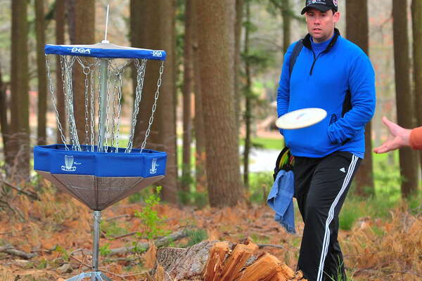 Up the hill, into the woods Hole 4