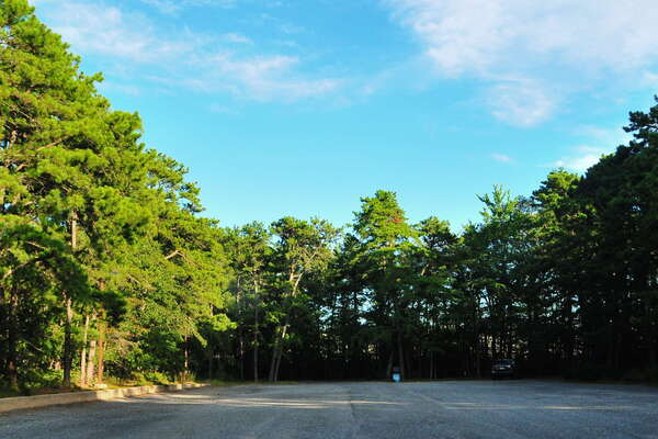 The main parking lot