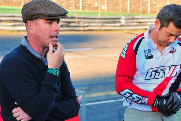 Sam and Andrew getting the troops in order