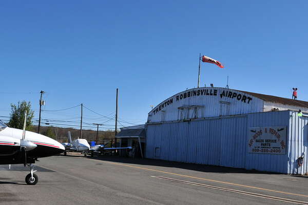 The main hanger/offices