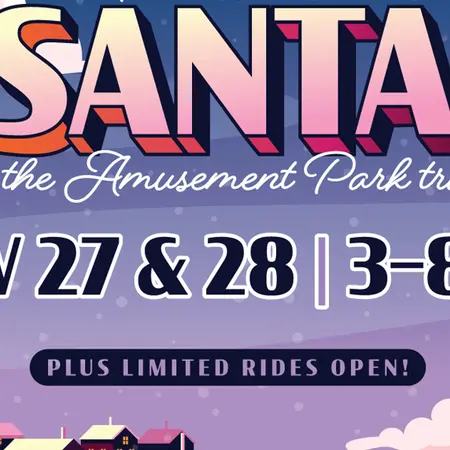 Photos with Santa on the Amusement Park Train at Jenkinson's