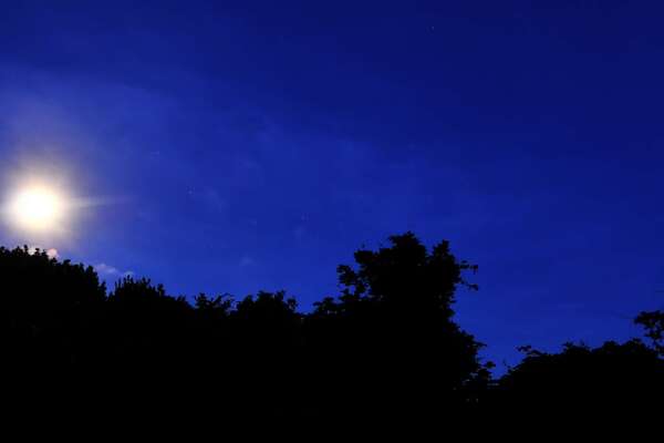Moon rise over Washington Crossing Observatory