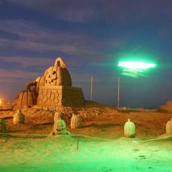 Visiting the Sandy Castle with NJHeliPhoto.com - 02/19/2014