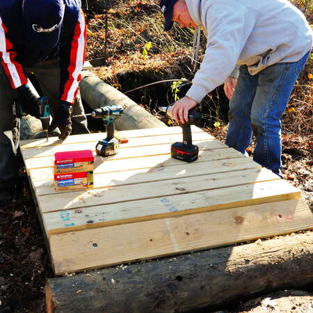 Bridge Replacement with JORBA in Mercer County Park - 2015 - 11/21/2015