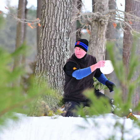 Ocean County Disc Golf Ice Bowl, Round 2 (Afternoon with Snow) - 01/25/2014